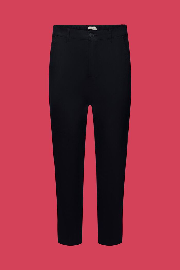 Chino kalhoty, počesaná tkanina, NAVY, detail image number 7