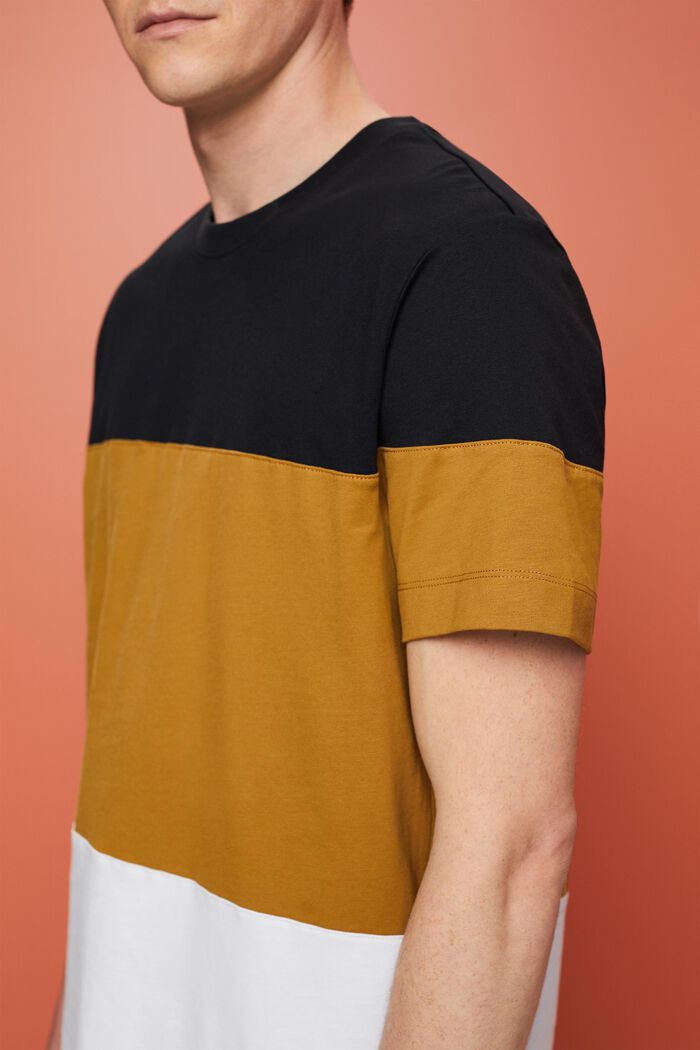 Tričko s bloky barev, 100% bavlna, BLACK, detail image number 2