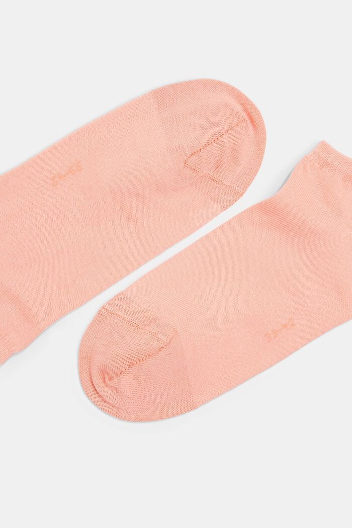 Nízké ponožky, 2 páry v balení, směs s bio bavlnou, APRICOT, detail image number 1