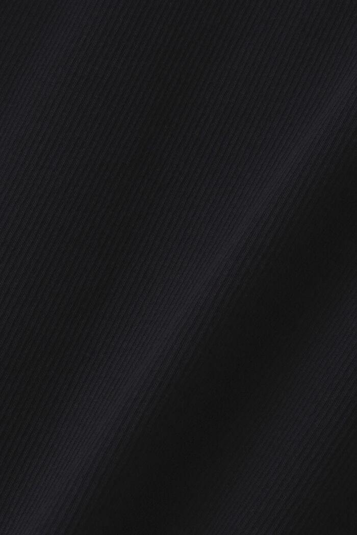 Žebrové žerzejové šaty, BLACK, detail image number 5