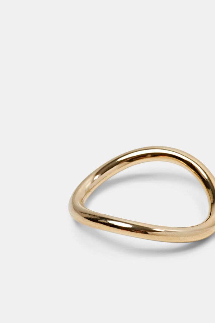 Zvlněný prsten ze zlata, GOLD, detail image number 2