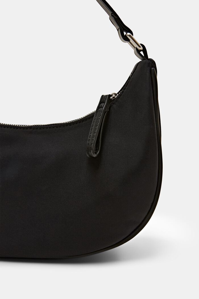 Malá kabelka přes rameno, ve tvaru půlměsíce, BLACK, detail image number 1