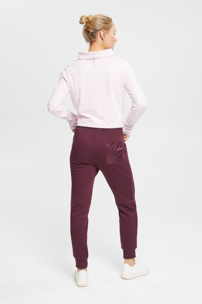 Teplákové kalhoty s kapsou na nohavicích, BORDEAUX RED, detail image number 3
