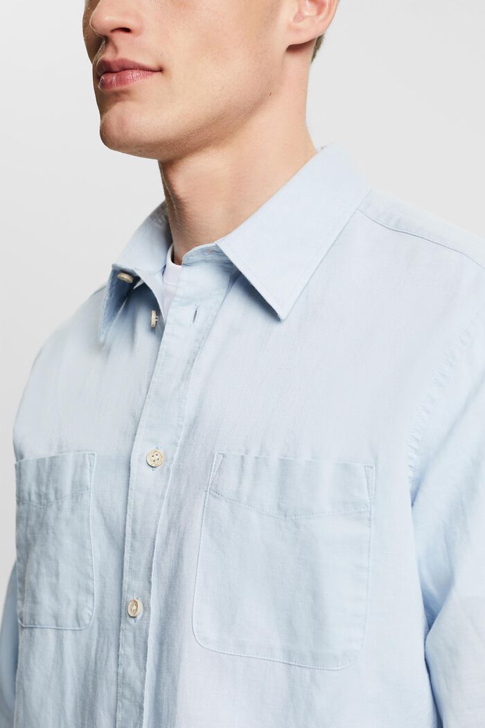 Košile s dlouhým rukávem, LIGHT BLUE, detail image number 3