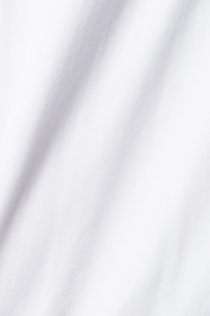 Žerzejová košile, 100 % bavlna, WHITE, detail image number 4