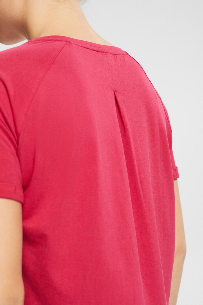 Tričko s ohrnutými manžetami, CHERRY RED, detail image number 2