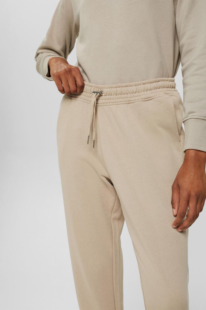 Joggingové kalhoty ze 100% bavlny, LIGHT TAUPE, detail image number 0