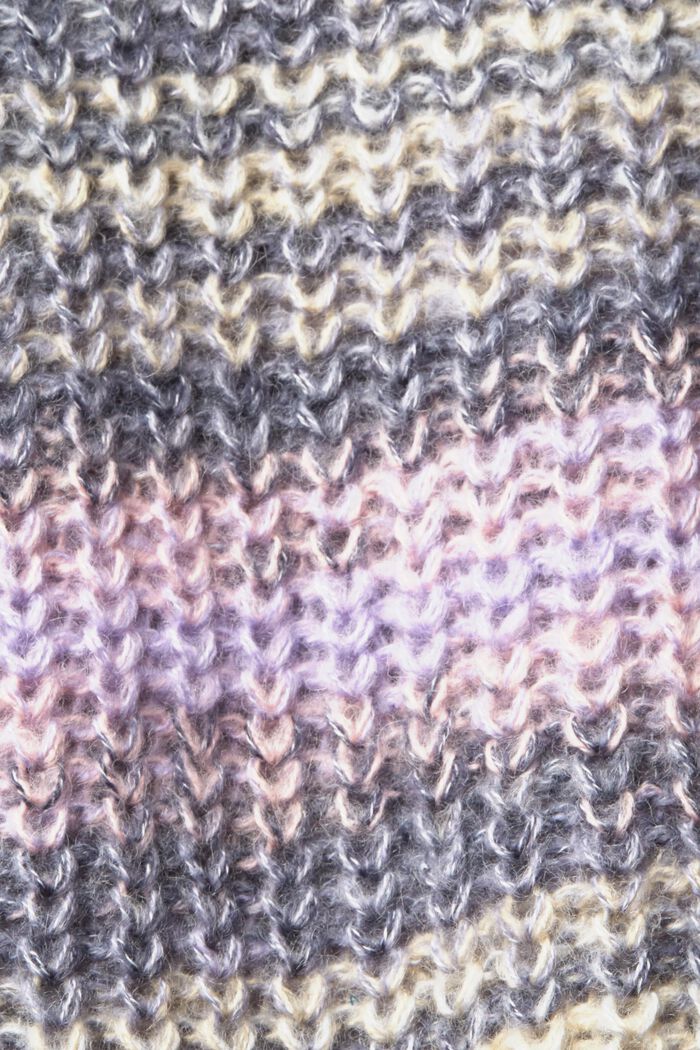 Robustní pletený svetr ze směsi vlny, PURPLE, detail image number 1
