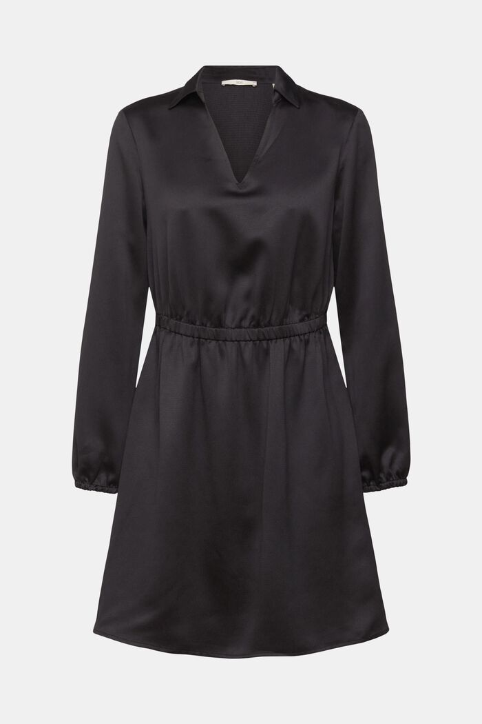 Mini šaty s polokošilovým límečkem, BLACK, detail image number 6