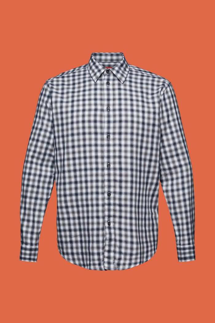 Károvaná košile z bavlněného flanelu, PASTEL GREY, detail image number 6