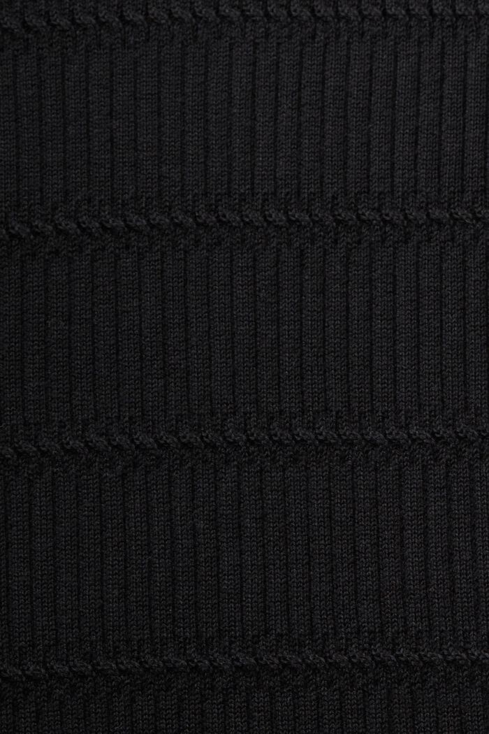 Mini šaty se strukturou, BLACK, detail image number 4