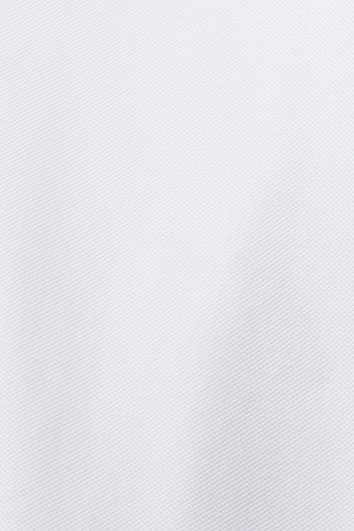 Polokošile z piké z bavlny pima, WHITE, detail image number 5