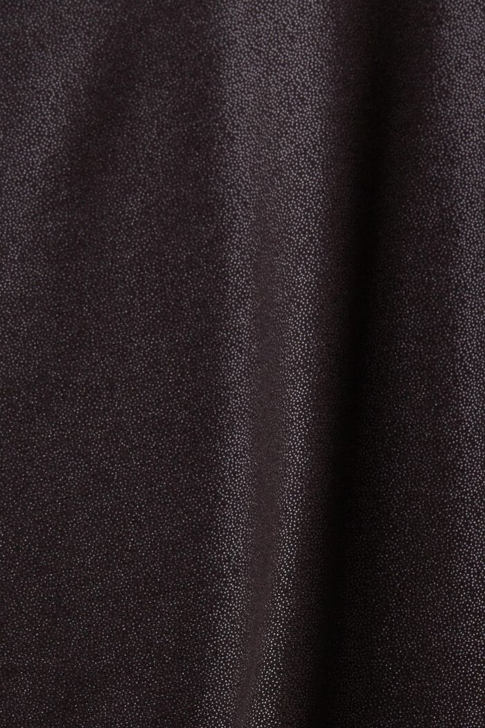 Rozšířené kalhoty s lesklou povrchovou úpravou, BLACK, detail image number 6
