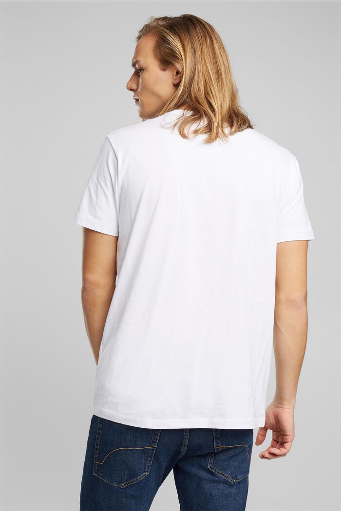 Žerzejové tričko ze 100% bio bavlny, WHITE, detail image number 3