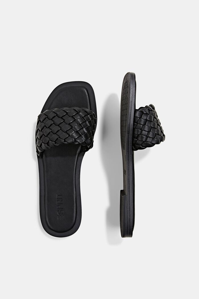 Sandály se splétanými pásky, BLACK, detail image number 1