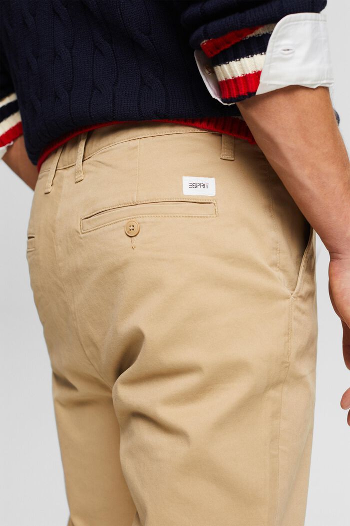 Kalhoty chino s úzkými nohavicemi, BEIGE, detail image number 3