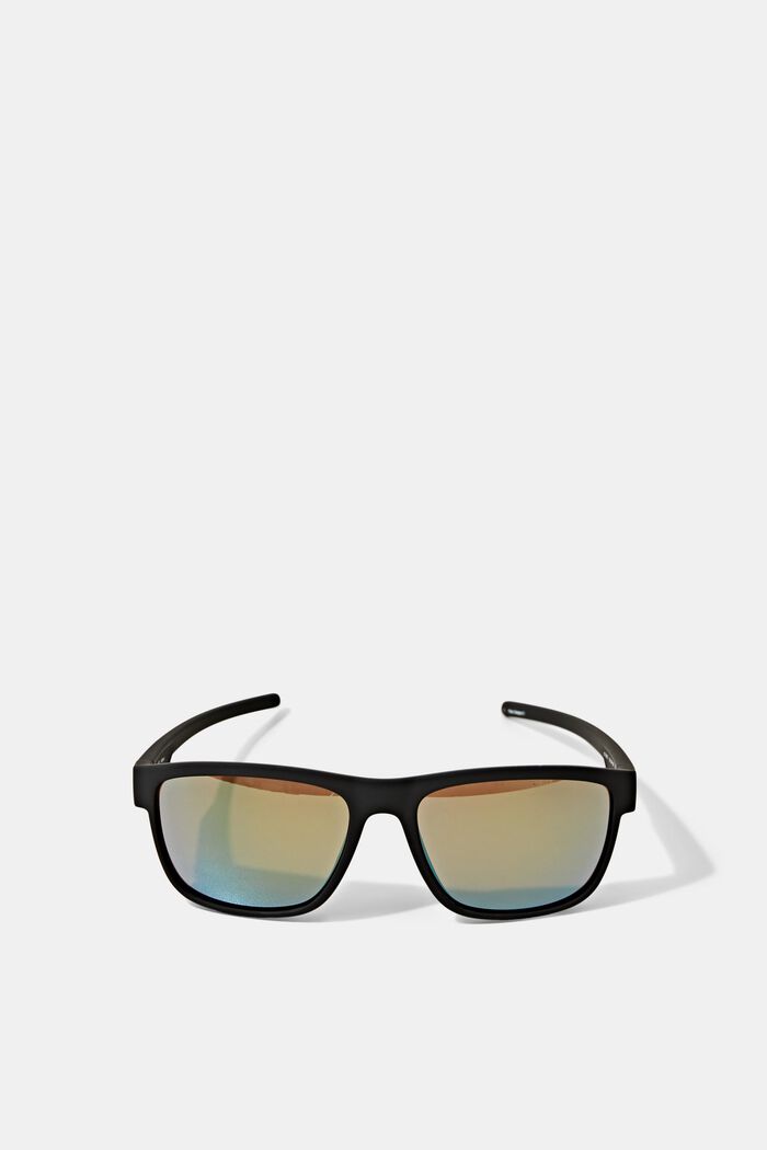Sportovní sluneční brýle s matnými obroučkami, BLACK, detail image number 0