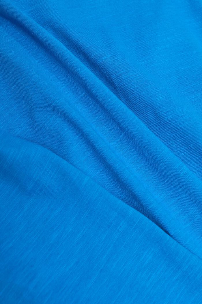 Tričko z bavlněného žerzeje, BRIGHT BLUE, detail image number 5
