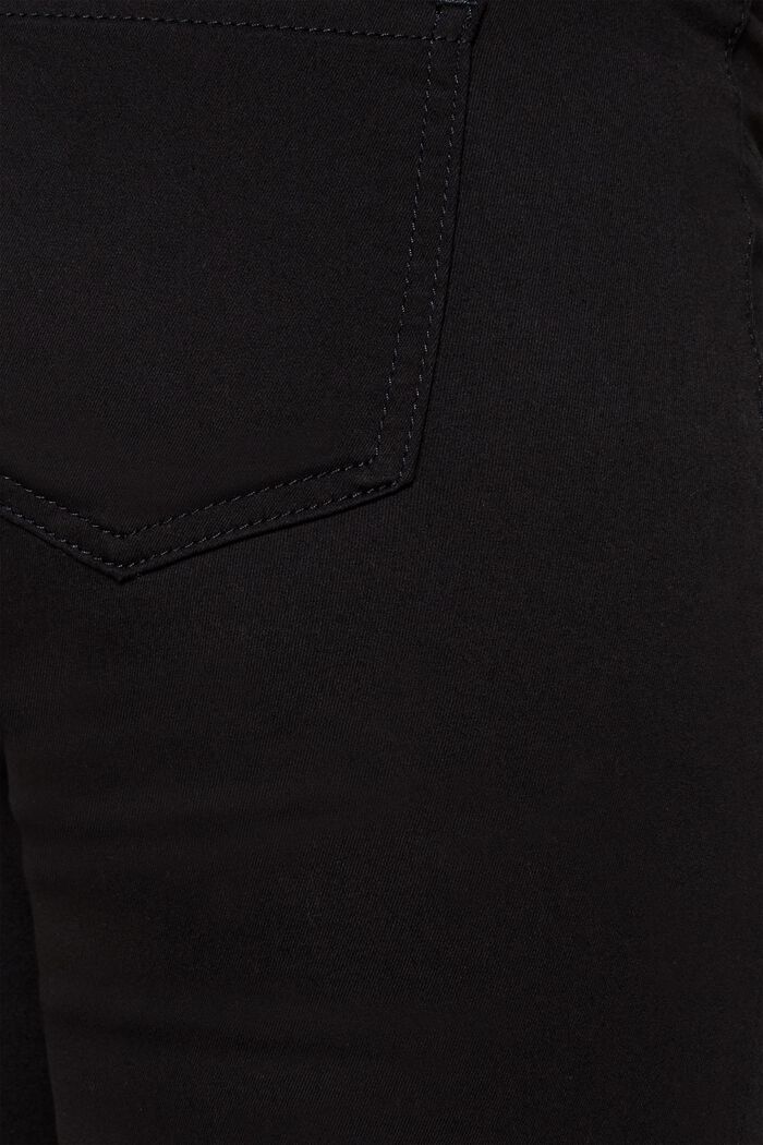 Strečové kalhoty s pásem přes bříško, BLACK, detail image number 1