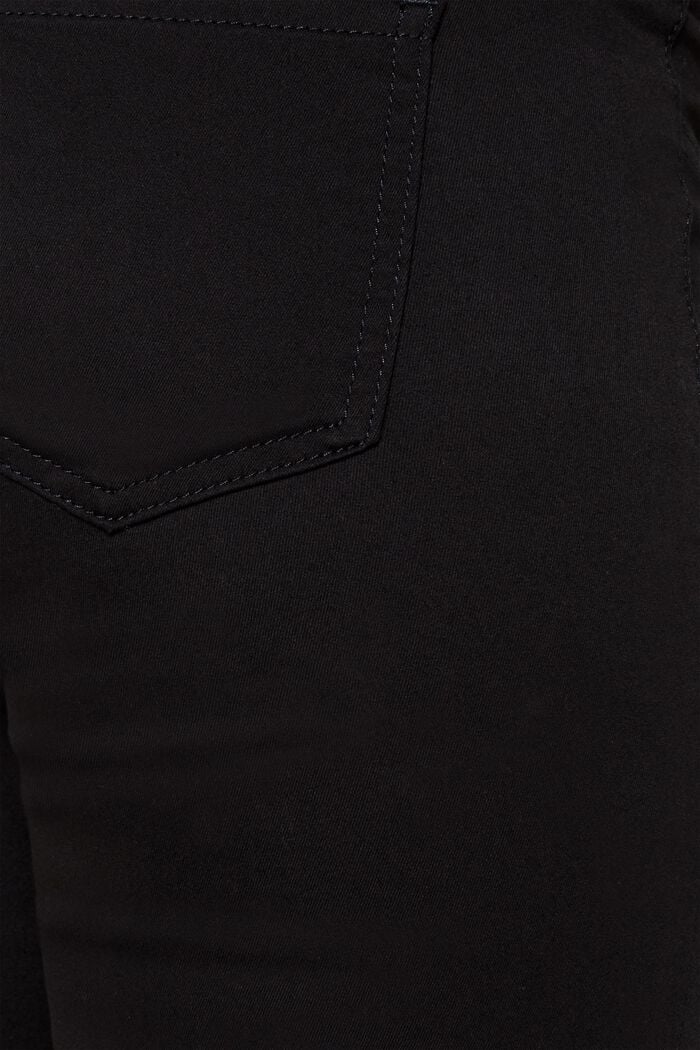 Strečové kalhoty s pásem přes bříško, BLACK, detail image number 1