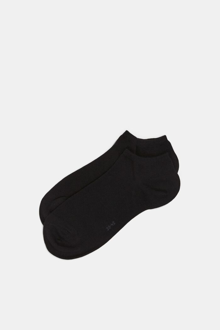 Kotníkové ponožky, 2 páry v balení, BLACK, detail image number 0