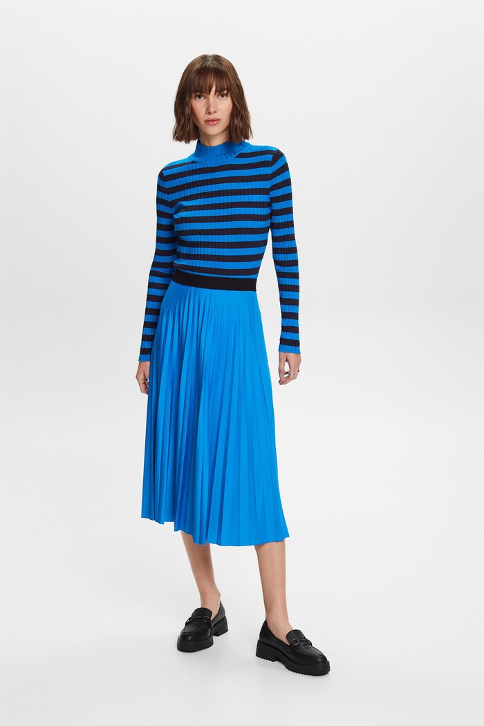 Plisovaná midi sukně, BLUE, detail image number 5