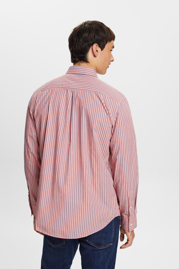 Košile s proužky, 100% bavlna, CORAL RED, detail image number 2