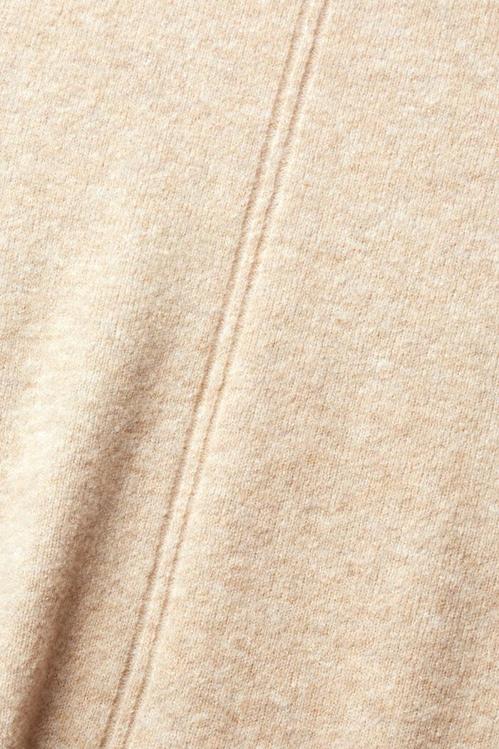 S vlnou: nadýchaný pulovr se stojáčkem, SAND, detail image number 1