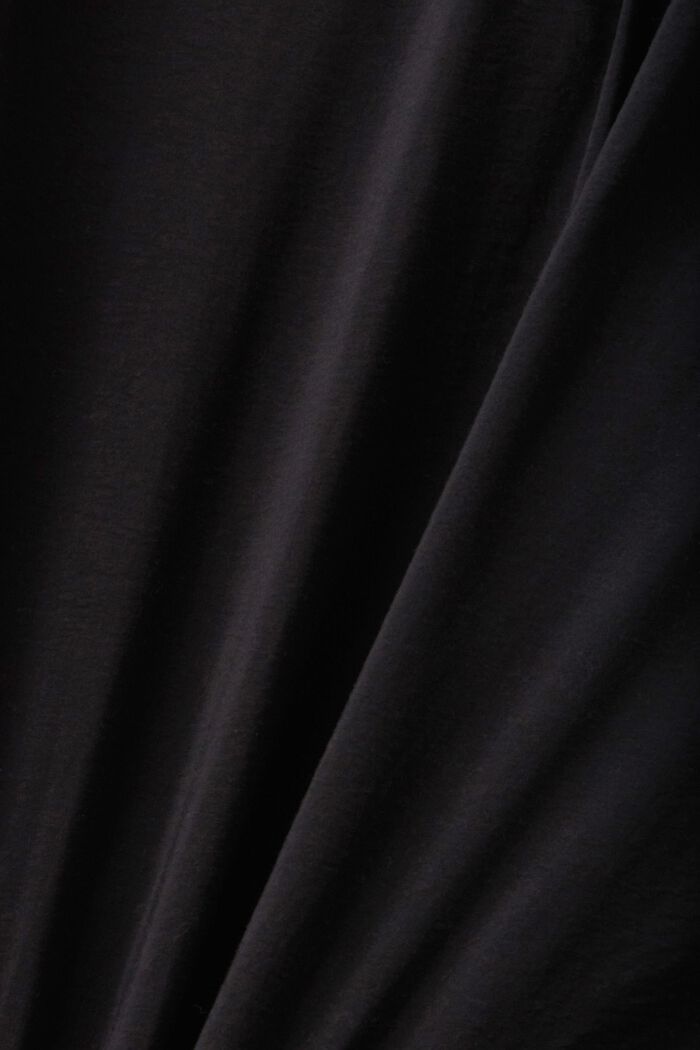 Nařasená halenka s vázačkou, BLACK, detail image number 4