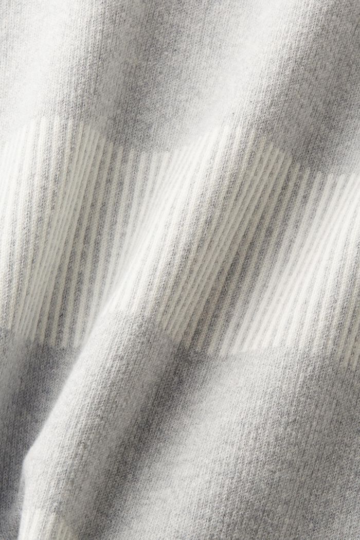 Pruhovaný pulovr z žebrové pleteniny, LIGHT GREY, detail image number 4