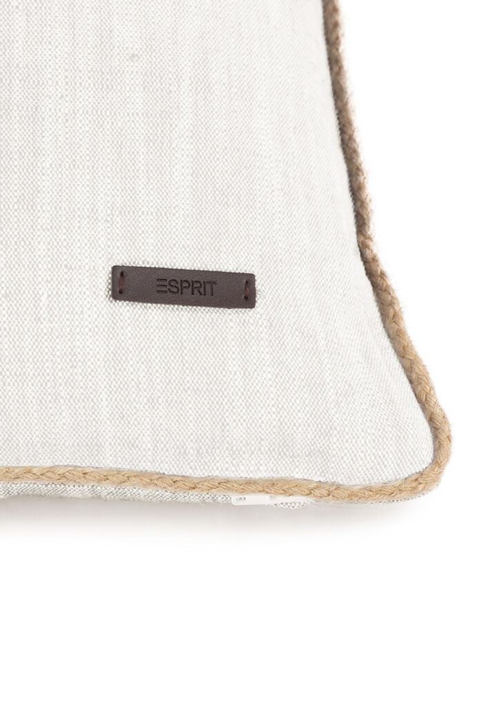 Dekorativní povlak na polštář ze směsi lnu a bavlny, BEIGE, detail image number 1