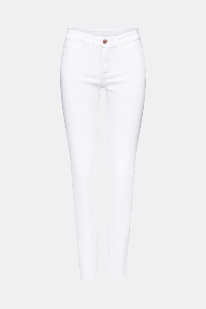 Slim Fit džíny se střední výškou pasu, WHITE, detail image number 6