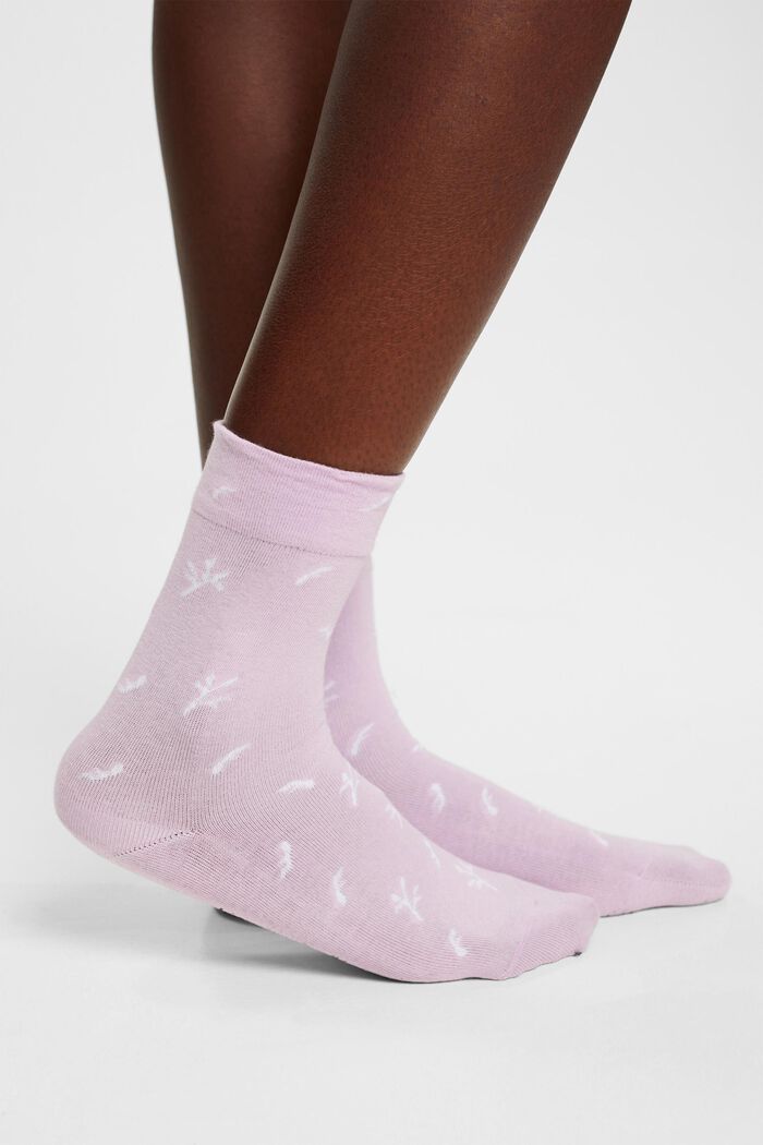 5 párů ponožek, bio bavlna, MAUVE, detail image number 2