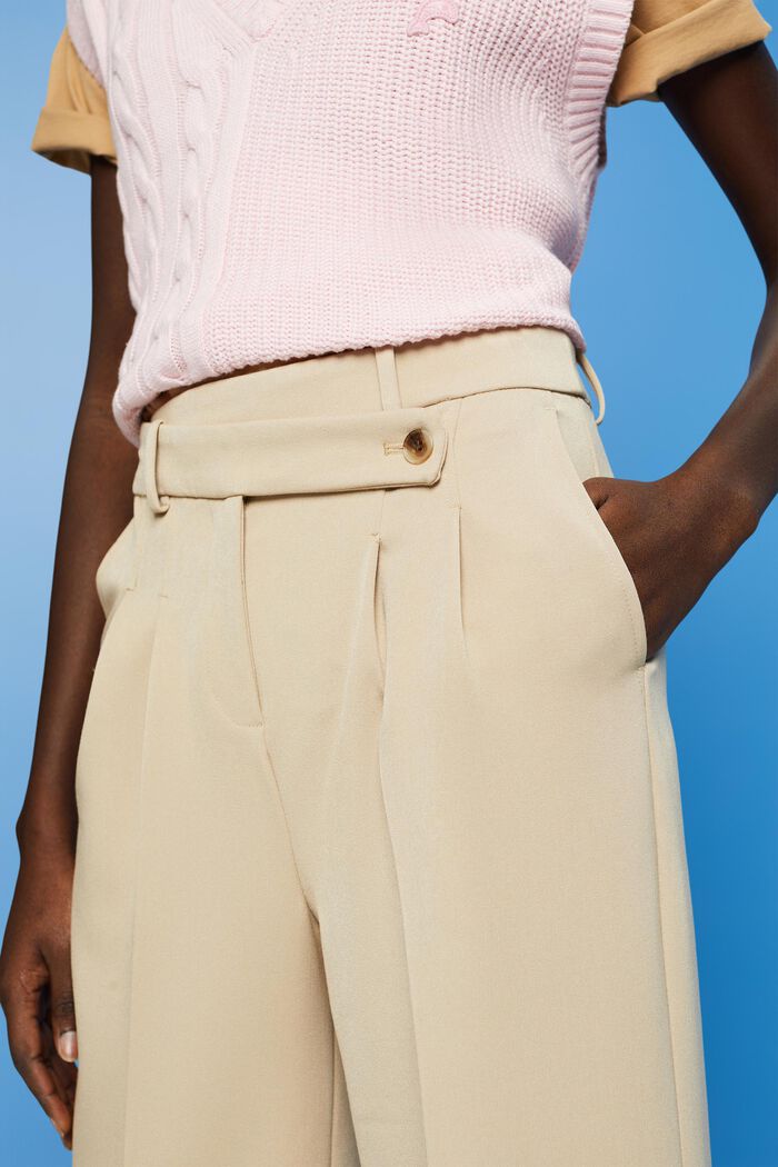 Kalhotová sukně s příměsí viskózy, SAND, detail image number 2