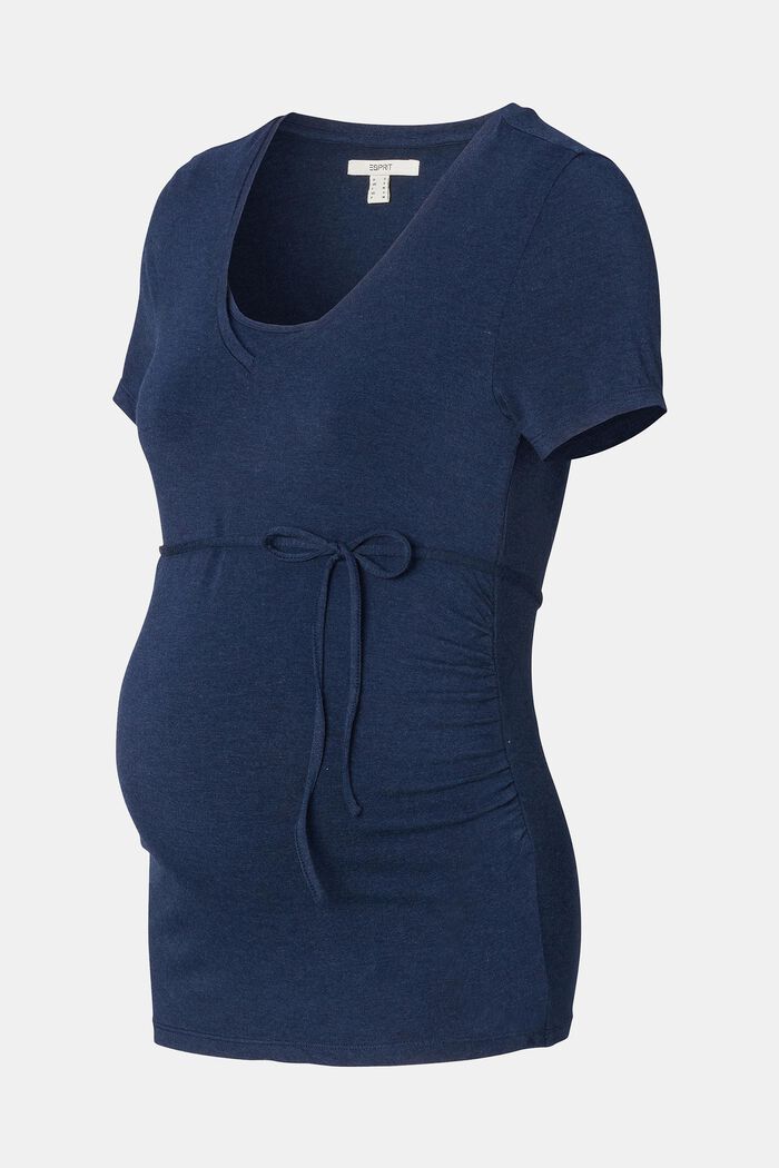 MATERNITY tričko s úpravou na kojení, DARK NAVY, detail image number 5
