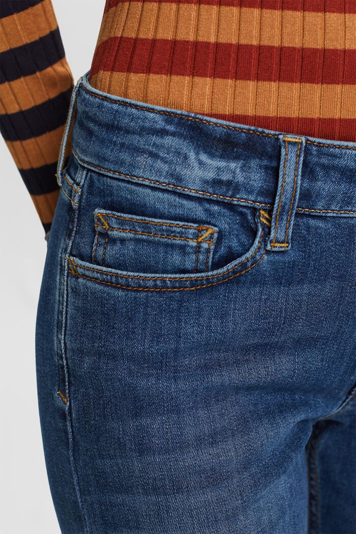 Slim Fit džíny se střední výškou pasu, BLUE MEDIUM WASHED, detail image number 2