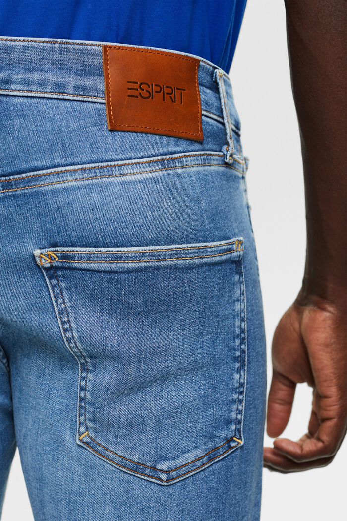 Slim džíny se střední výškou pasu, BLUE LIGHT WASHED, detail image number 4