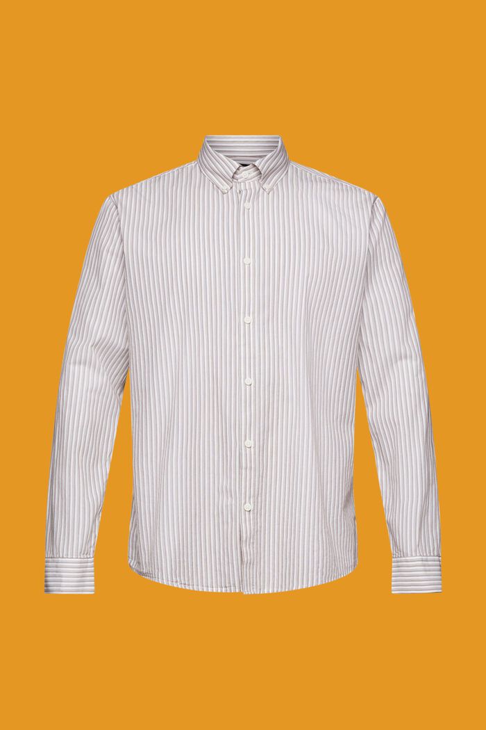 Pruhovaná košile z udržitelné bavlny, TOFFEE, detail image number 6