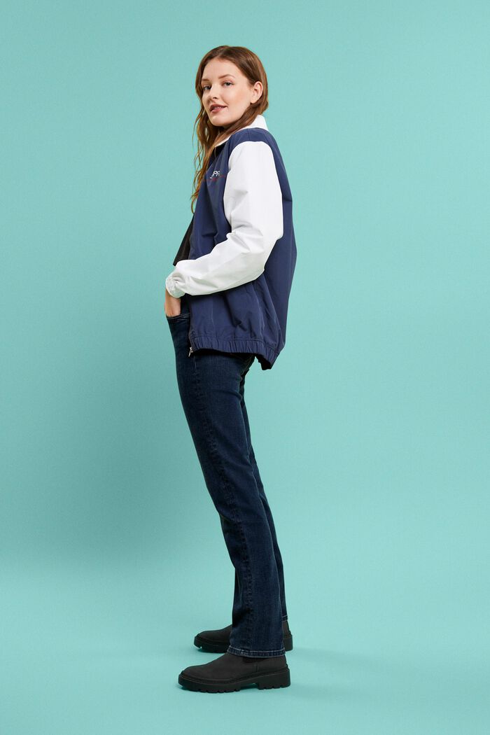 Strečové džíny se středně vysokým pasem, BLUE BLACK, detail image number 5