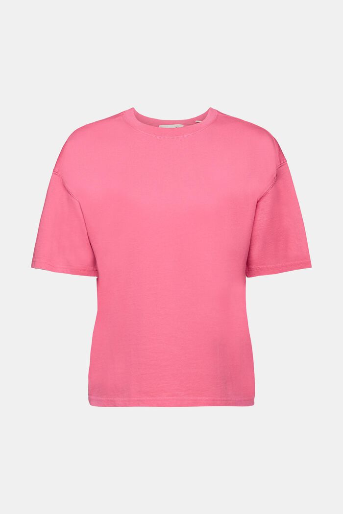 Bavlněné tričko seprané kyselinou, PINK FUCHSIA, detail image number 6