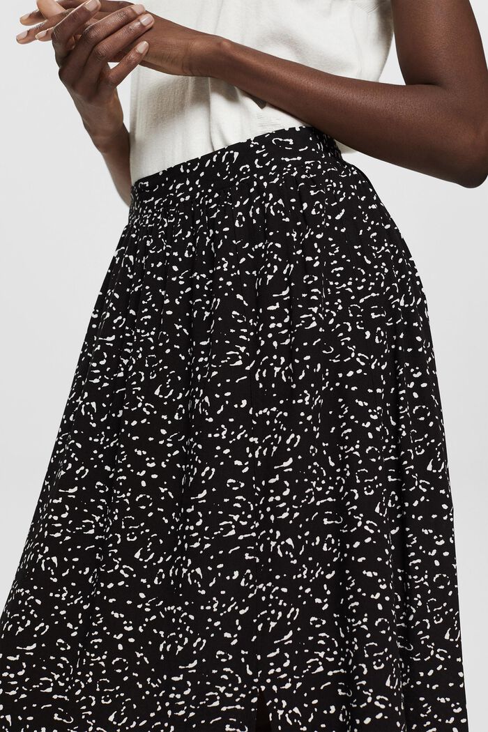 Midi sukně se vzorem, LENZING™ ECOVERO™, BLACK, detail image number 2