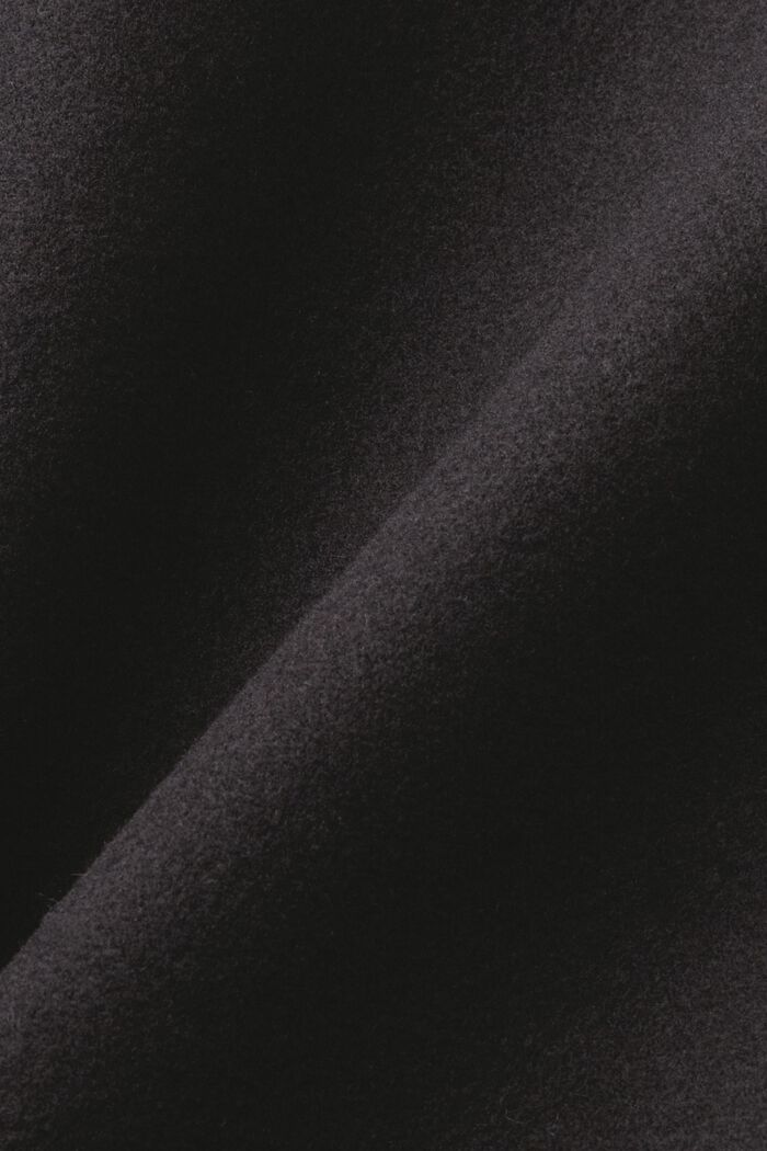 Kabát s kapucí ze směsového materiálu, BLACK, detail image number 5