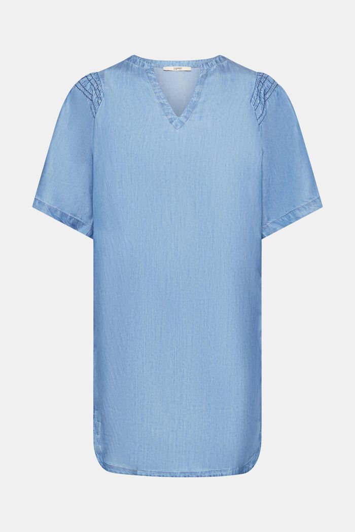 Tunikové šaty z imitace denimu, BLUE MEDIUM WASHED, detail image number 4