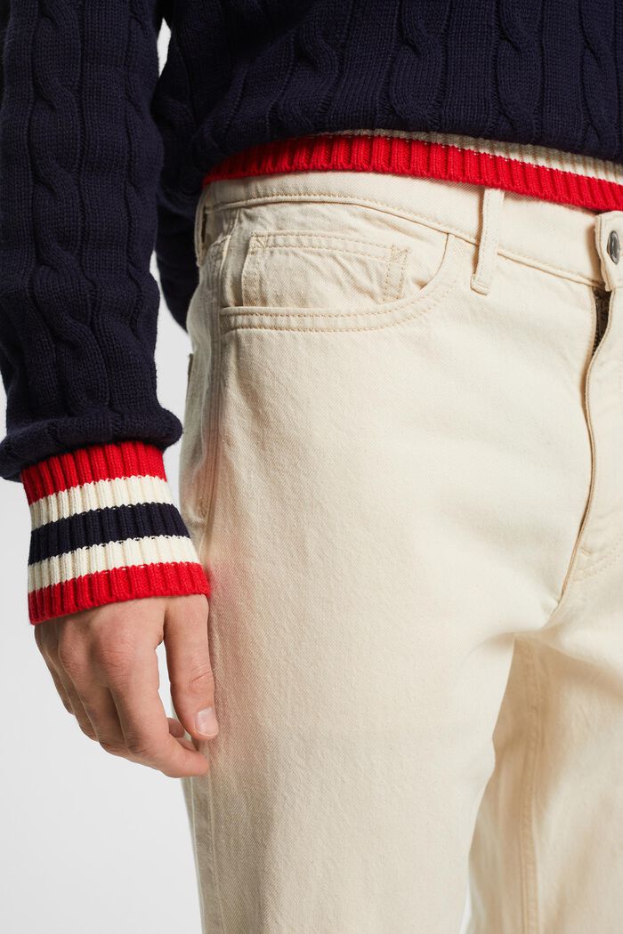Rovné zužující se džíny se středně vysokým pasem, OFF WHITE, detail image number 4
