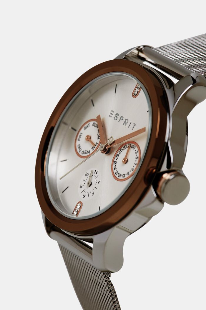 Nerezové hodinky s datumovkou, SILVER, detail image number 1