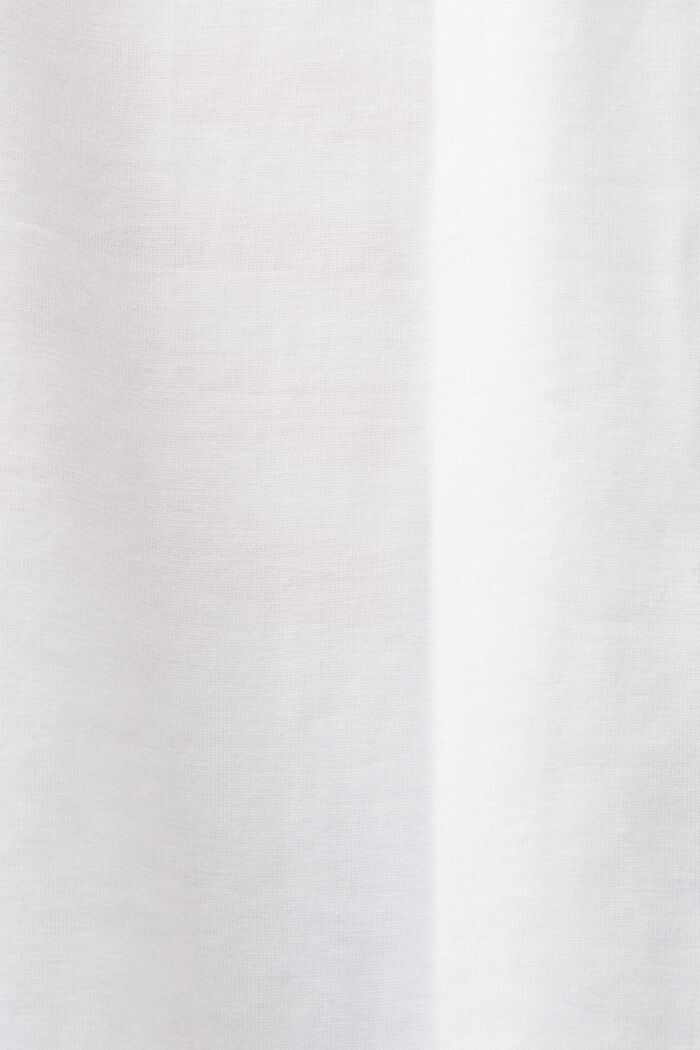 Tričko s logem a kulatým výstřihem, WHITE, detail image number 5