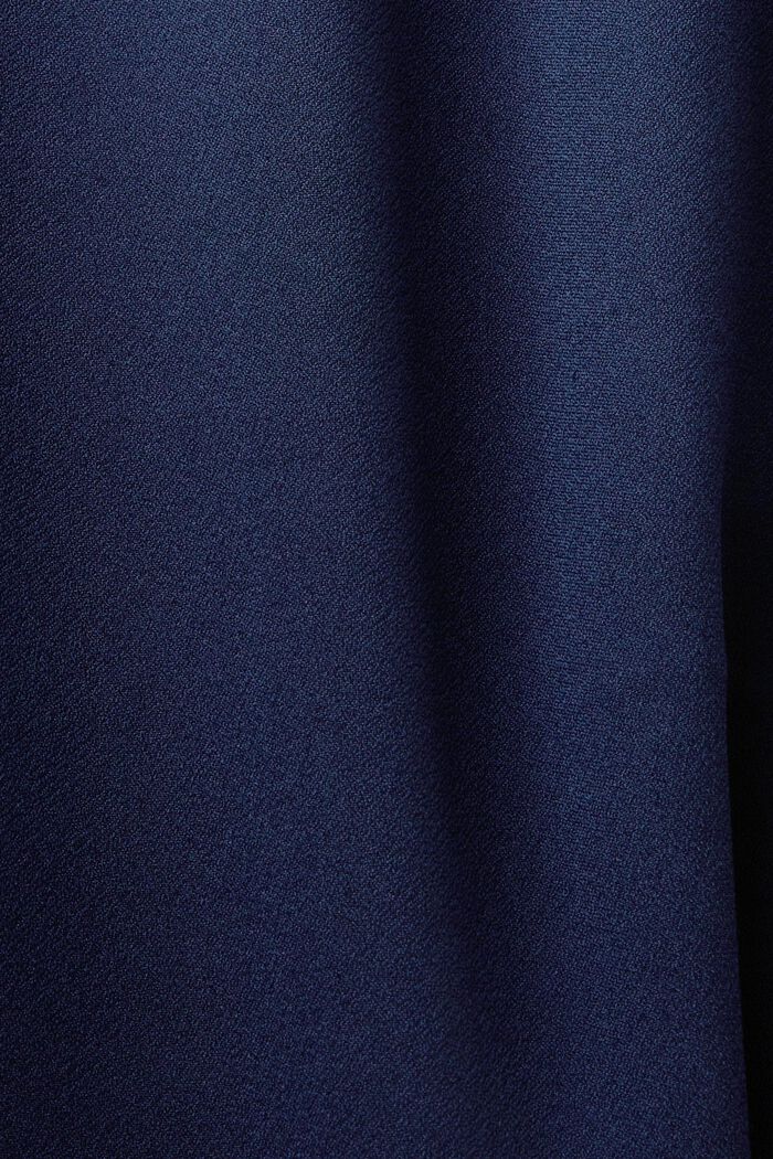 Krepové šaty s laserově řezanými detaily, DARK BLUE, detail image number 4