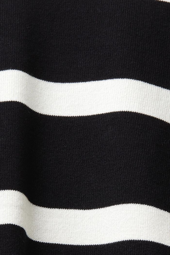 Pruhovaný pulovr s kulatým výstřihem, NEW BLACK, detail image number 5