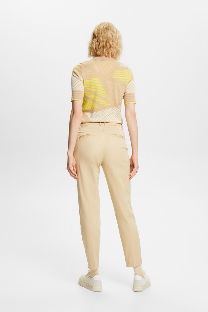 Kalhoty Slim Fit s vysokým pasem, SAND, detail image number 3