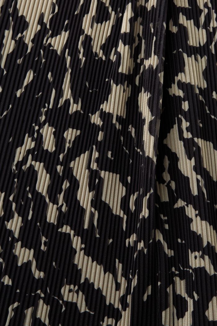 Midi sukně s potiskem, ze síťoviny, BLACK, detail image number 5